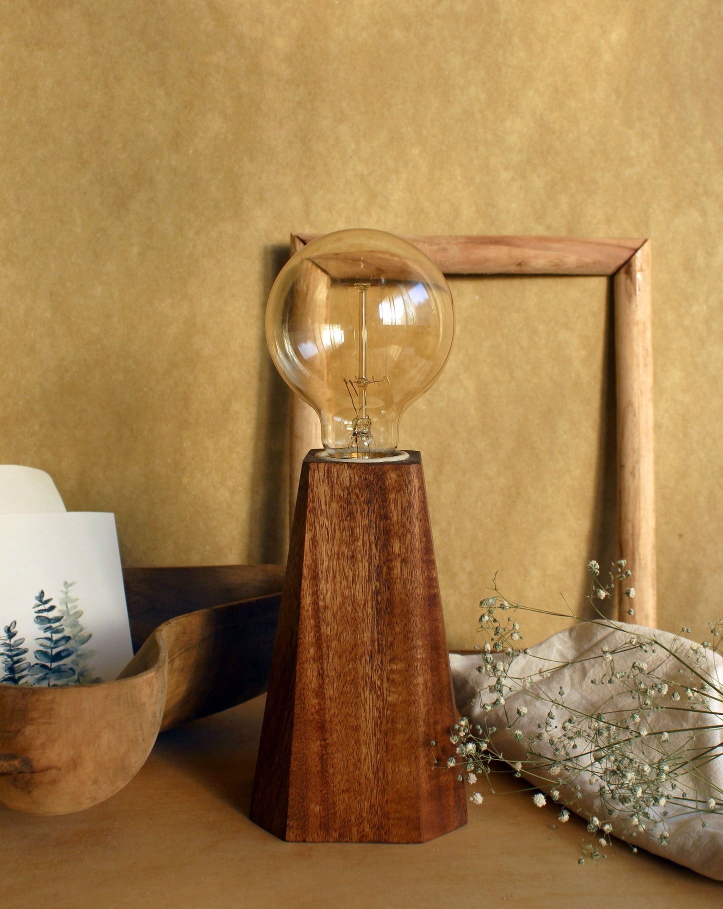 Faceted Pyramid Lamp - Studio Indigene