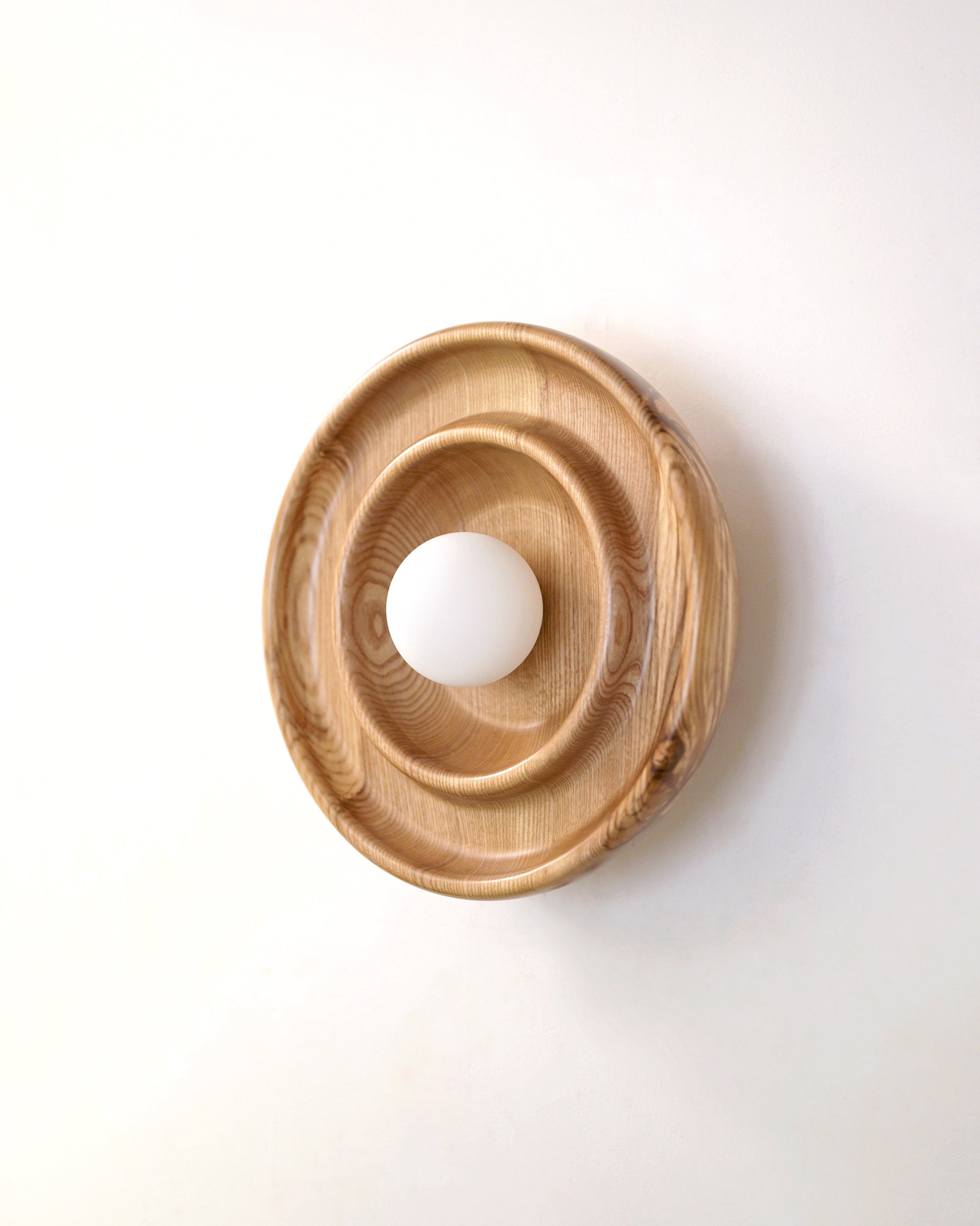 Discus Wall Light - White Ash - Studio Indigene