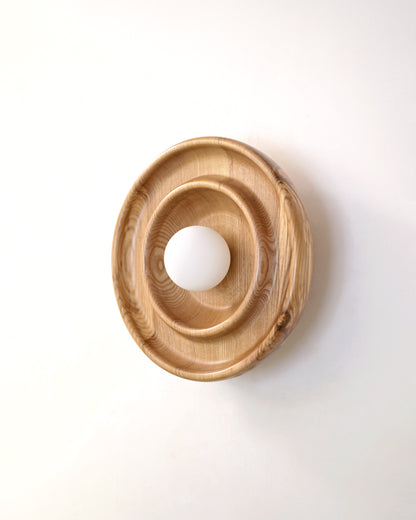 Discus Wall Light - White Ash - Studio Indigene