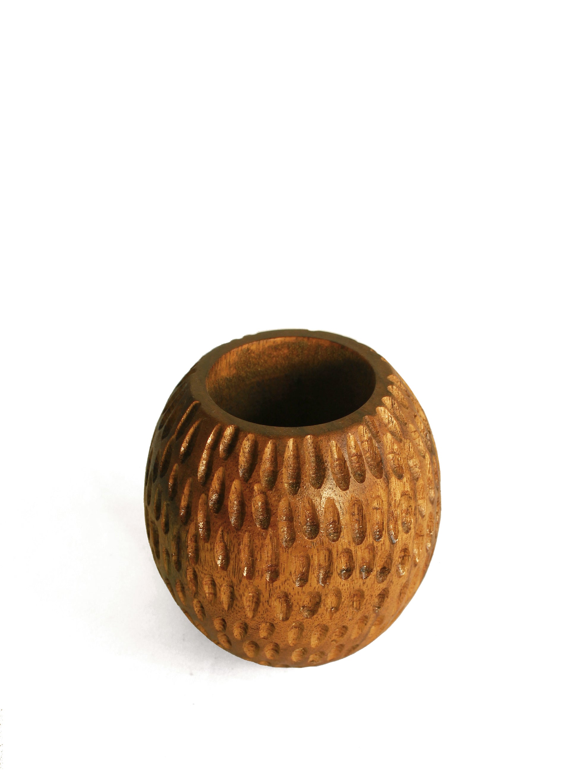 Carved Spherical Planter - Studio Indigene