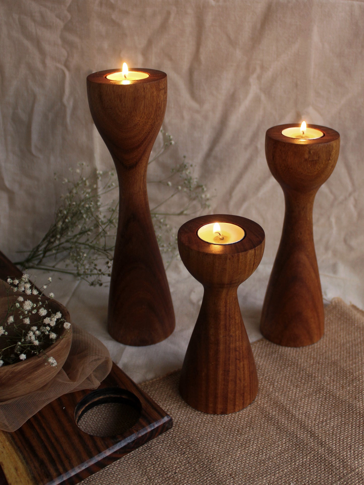 Pillar Tea-Lights - Studio Indigene